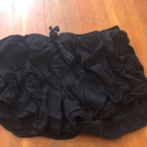 Black flowy shorts